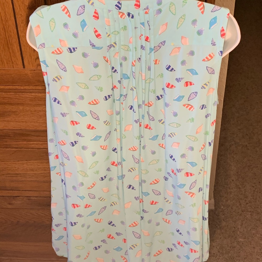 Talbots Shell Patterned Blouse - image 2